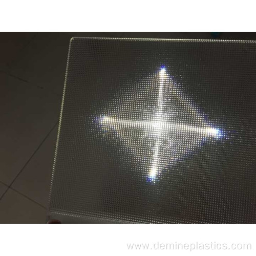 Polycarbonate prismatic advertising light box panel